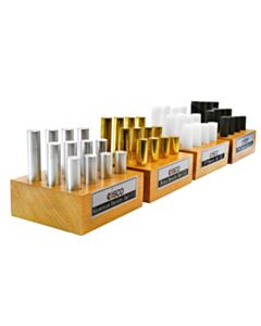 Eisco Labs 48pc Density Cylinder Super Set - Includes Brass, Aluminum, Pvc & Polypropylene