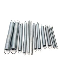 Eisco Labs Extension Spring Set, Steel - Set Of 12 Springs, 6" - 9" - Looped Ends Ml