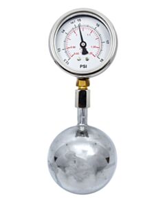 Eisco Labs Jolly Bulb With Attached Manometer, Superior Metal - 3.15" Diameter Bulb - Explore