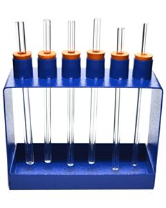Eisco Labs Capillary Tubes Apparatus With Metal Frame, 6 Tubes, Capillary Pressure Demonstration