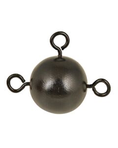 Eisco Labs 1 Lb Painted Metal Inertia Ball With 3 Fixed Eye Bolts, Pendulum
