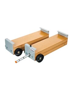 Eisco Labs Premium Dynamics Cart Set, 3 Wheeled, 12" X 3.5", (Set Of 2), With Hoops