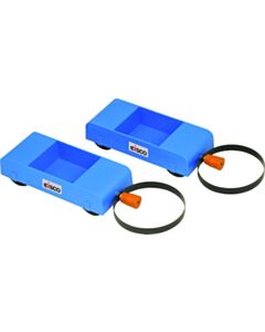 Eisco Labs Halls Car Pair, Rolling Friction Carriages, Pack Of 2 Ml