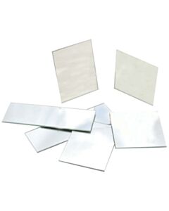 Eisco Labs 10 Pack Rectangular Plano Glass Mirror, 4" X 3" - 2.5mm Thick Approx. mL