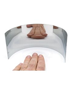 Eisco Labs Plane Half Cylinder Concave Stainless Steel Mirror For Use With Ray Box - 6.25"