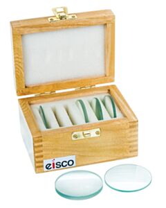 Eisco Labs 6pc Glass Lens Set - 2" (50mm) Diameter