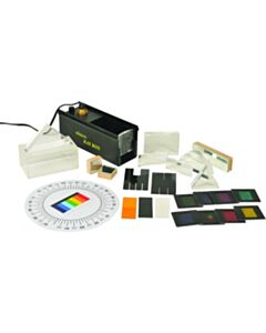 Eisco Labs Visible Ray Geometrical Table Top Optics Set - 28 Pieces