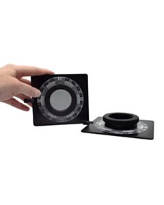 Eisco Labs Set Of 2 Polarizing Filters For Optical Bench Kits - Adjustable Polarization