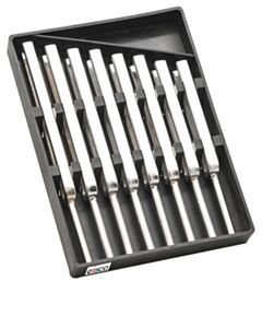 Eisco Labs Tuning Forks Set Of 8 Steel Supplied In 6.5" X 4.5" Plastic Case