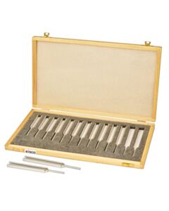Eisco Labs Steel Tuning Fork Set - Set Of 13 - In Wooden Case, Designed For Physics Experimentation
