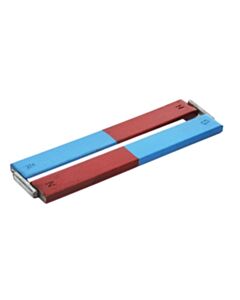 Eisco Labs 2pk bar Magnets, 6 Inch - N/S - Includes Keepers - Chrome Steel mL
