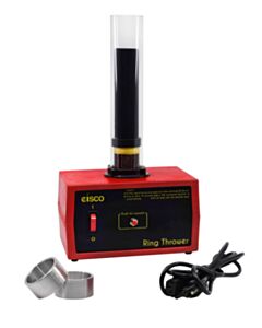 Eisco Labs Ring Thrower - Includes 2 Aluminum Rings - Physics Study Eddy Currents Lenz Law