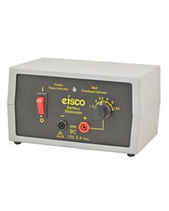 Eisco Labs Battery Eliminator Power Supply, Selectible DC Voltage [1.5, 3, 4.5, 6, 9, 12] At 2 Amps