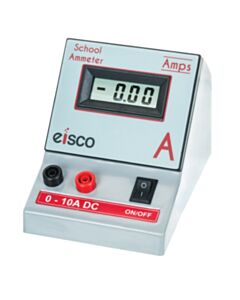 Eisco Labs Digital Ammeter, 0-10 Amps - Lcd Type, Large Display - Portable Ml