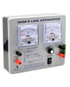 Eisco Labs Ohms Law Apparatus - Ac/Dc Adapter Included - Physics Resistance Experiment