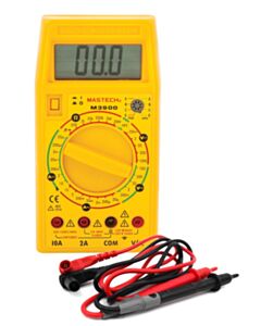 Eisco Labs Digital Muiltimeter, Model M-3900 - 200mv - 1000 V ±0.5% ±1digit - Testing Leads