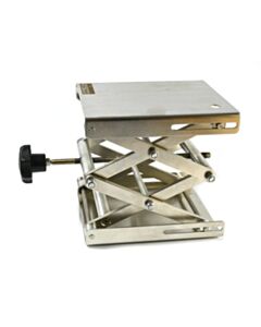 Eisco Labs Stainless Steel Lab Jack - 8x8" Surface - 11" Max Height - Dynamic Load - 7kg Static
