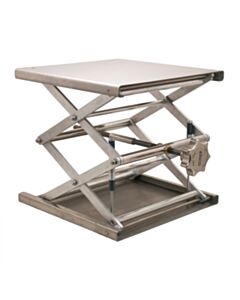 Eisco Labs Extendable Laboratory Jack, 26 Inch (At Full Extension) - Stainless Steel