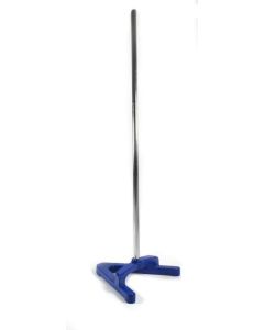 Eisco Labs A-Shaped Retort Base & Rod Set - 8.5"X8.5" Base, 23.6" Rod - Heavy Duty, Corrosion