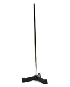 Eisco Labs Triangular Tripod Retort Base & Rod Set - 6.75"X6.75" Base, 20" Rod - Heavy Duty