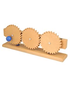 Eisco Labs Gear Train Model, 16.25 Inch - Demonstrates How Gears Work - Simple Machines, Eisco Labs