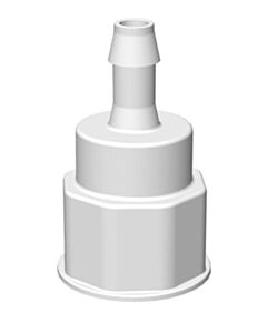 Foxx Life Sciences Spigot Fitting, VersaBarb®, 1 1/8 Thread W/ 3/8" Hose Barb