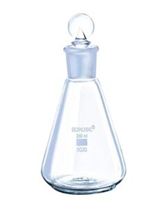 Foxx Life Sciences Borosil® Erlenmeyer Conical Flasks Narrow Mouth I/C Stopper 25mL