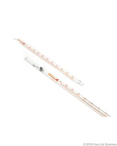 Foxx Life Sciences Borosil Graduated Mohr Pipette, 3.3 Borosilicate glass, Amber; 10/CS