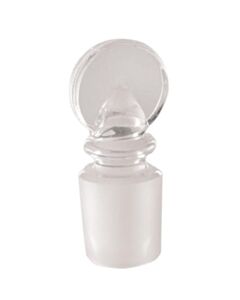 Foxx Life Sciences Stopper, Glass, Clr, Penny head, 7/16