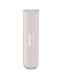 Foxx Life Sciences Borosil® Tubes, Test, Reusable, Beaded Rim, 38mL, 25mm x 100mm (OD x H), CS/200