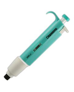 Globe Scientific Pipette, Diamond, Fixed Volume, 2000uL (2mL), Light Green (Tip Group E)
