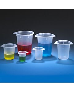 Globe Scientific Beaker, Three Corner, PP, Graduated, 250mL