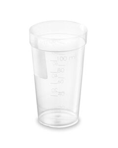 Globe Scientific Titration Cup, 100ml, PP, mg, Frosted Writing Area, For Mettler Toledo Titrator