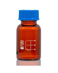 Globe Glass Amber Media Bottles