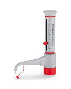 Globe Scientific Bottle Top Dispenser, Diamond SureFlow, Standard, 5.0mL to 60.0mL, 1.0mL increments