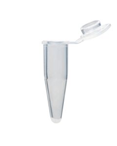 Globe Scientific 0.2mL Individual PCR Tube with Frosted Flat Cap, Clear