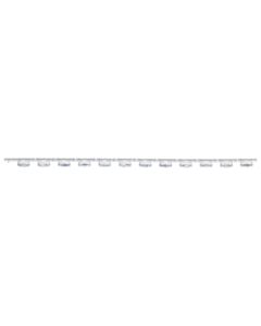 Globe Scientific 0.2mL 12-Strip Flat Caps, No Tubes