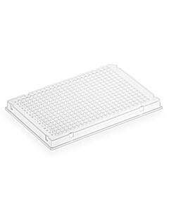 Globe Scientific Diamond Shell 384-well PCR plate, A24, Clear PC frame and PP wells