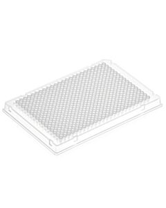 Globe Scientific Diamond Shell 384-well PCR plate, A24, Clear PC frame and white PP wells