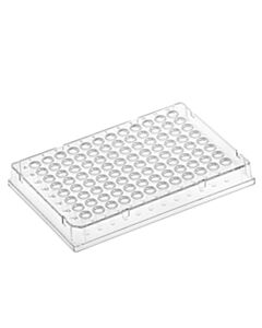 Globe Scientific Diamond Shell 0.1mL 96 well PCR Plate, FS, Clear PC frame and PP wells