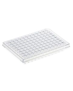 Globe Scientific Diamond Shell 0.2mL 96 well PCR Plate, HS, Clear PC frame and PP wells