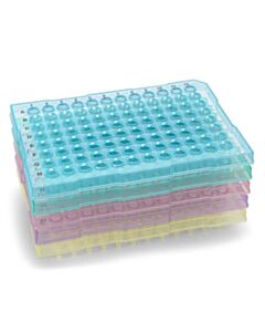 Globe Scientific 0.2mL 96-Well PCR Plate, Half Skir