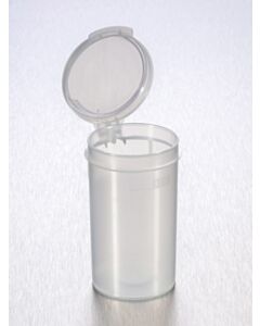 Corning® Gosselin™ Straight Container, 90 mL, PP, Graduated to 80 mL, Hinged cap, Sterile, 350/CS