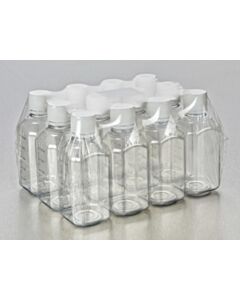 Corning® Gosselin™ Octagonal PET Bottle, 500 mL, Graduated, 31 mm Tamper-evident Cap, Sterile, Assembled, 120/CS