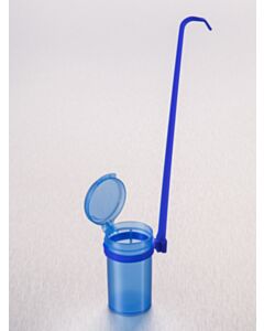 Corning® Gosselin™ Dipper, 90 mL, with Removable Handle, Blue PP with Blue Hinged Cap, Sterile, 150/CS