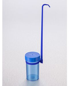 Corning® Gosselin™ Dipper, 180 mL, with Removable Handle, Blue PP with Blue Screw Cap, Sterile, 100/CS