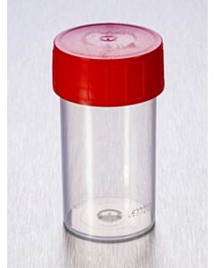 Corning® Gosselin™ Straight Container, 60 mL, PP, Red Screw Cap, Assembled, Sterile, 700/CS