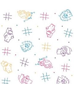 Graham Medical PediaPals® Animal Print Table Paper, 18" x 125 ft, 12/CS