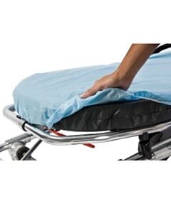 Graham Medical POCKETFIT® Fitted Stretcher Sheet, Blue, Heavier Bais Weight, Non-Woven, 30" x 72", 50/CS