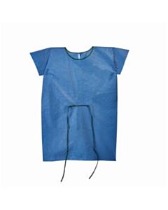 Graham Medical Nonwoven Gown, 28" x 42", Blue, SMS Medium, 50/CS